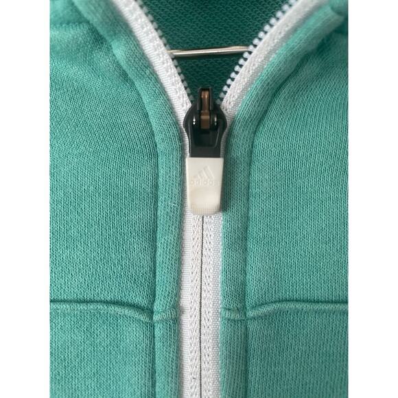 ADIDAS WOMEN'S CHANGEOVER 1/2 ZIP PULLLOVER SWEATER Green Blokecore Athletisure - Picture 5 of 11